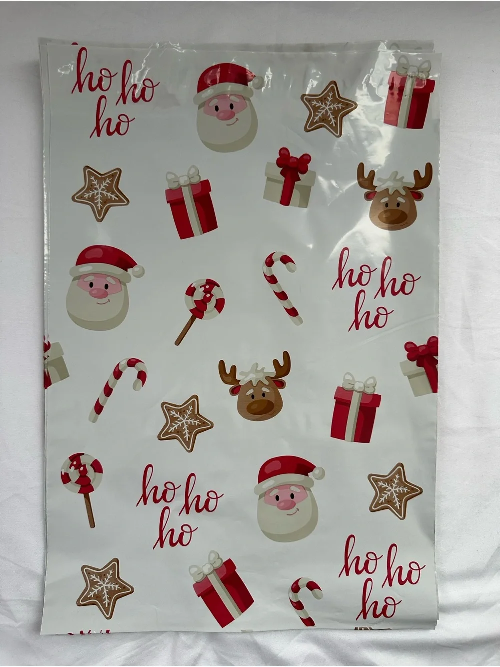 Santa Ho Ho Ho Holiday Poly Mailers 10x13 Christmas Shipping Envelopes 25 Count